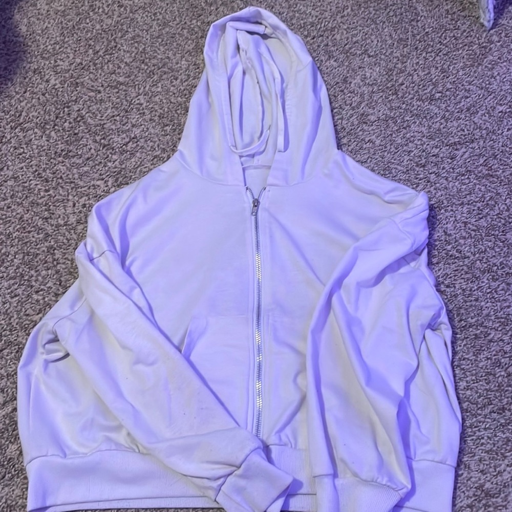 White Zip Up (cropped)